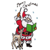 SANTA AND REINDEER