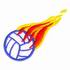 Flaming Volleyball