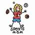 Sports Mom Kid's Drawing