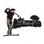 GOLFER AND CLUB HOUSE