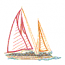 APPLIQUE SAILBOAT